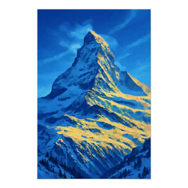Matterhorn Sunset Poster (Front)