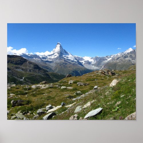 Matterhorn Swiss Alps Value Poster Paper Matte