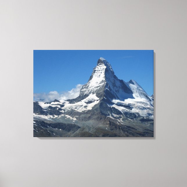 Matterhorn Swiss Alps Wrapped Canvas Print (Front)