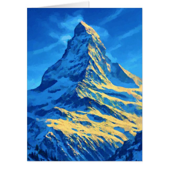 Matterhorn Switzerland Alps Card (Front)