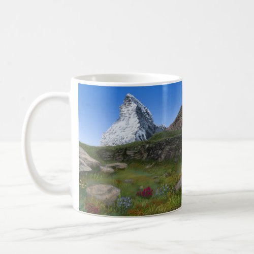 Matterhorn Switzerland Encouragement Scripture JW Coffee Mug
