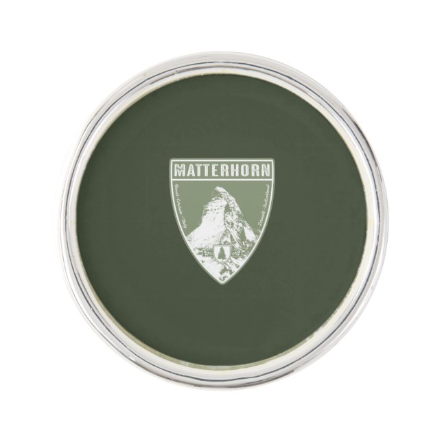 Matterhorn Switzerland Italy Lapel Pin (Front)