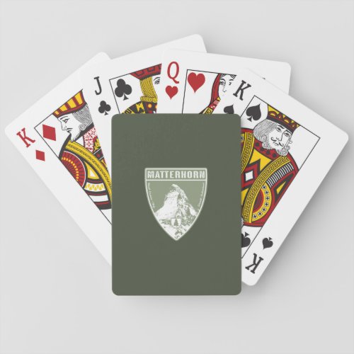 Matterhorn Switzerland Italy Playing Cards