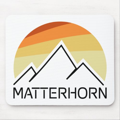 Matterhorn Switzerland Italy Retro Mouse Pad