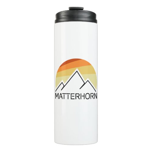 Matterhorn Switzerland Italy Retro Thermal Tumbler