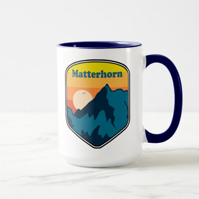 Matterhorn Switzerland Italy Sunrise Mug (Right)