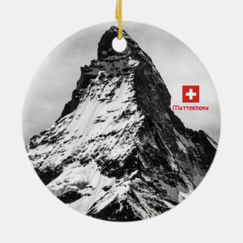 Matterhorn Switzerland Panoramic Ornament