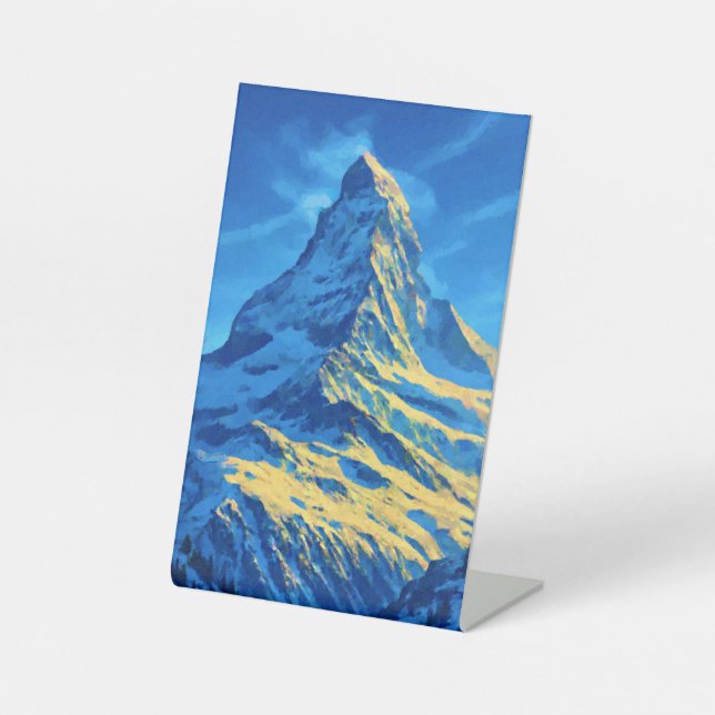 Matterhorn Travel Pedestal Sign (Front)