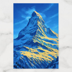 Matterhorn Winter Sunset Envelope Liner