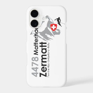 Matterhorn-Zermatt skiing iPhone 17 Case