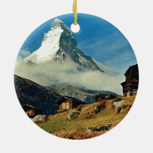 Matterhorn Zermatt Switzerland Ceramic Ornament