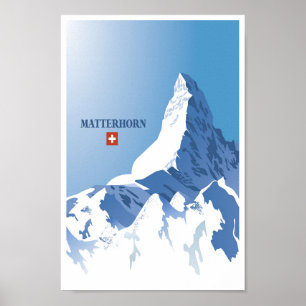 Matterhorn,Zermatt,Switzerland,Ski Poster