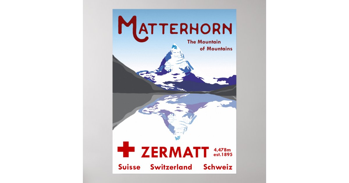 Vintage Ski World Matterhorn Skier Gets Some Air Ski Photo Lodge Decor Wall Art 1940s Zermatt Available in 2 Sizes and Sepia Switzerland Black /& White 8 x 10 in