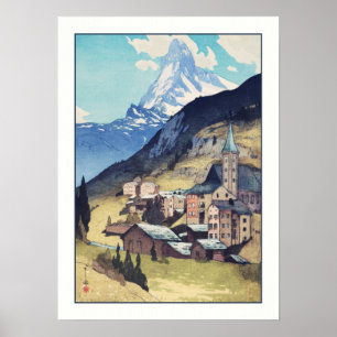Matterhorn, Zermatt Switzerland Vintage Art Print