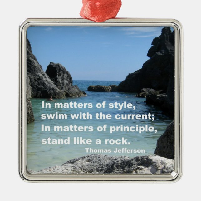 Matters of principle... metal ornament (Front)