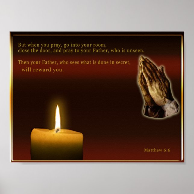 Matthew6:6 Poster (Front)