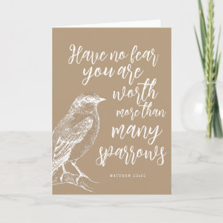 Matthew 10:31 JW Encouragement Folded Card