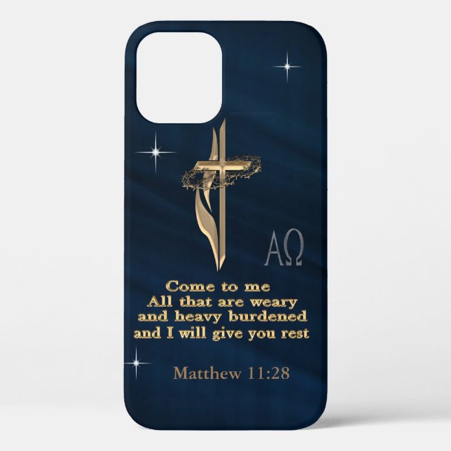 Matthew 11:28 Case-Mate iPhone case (Back)