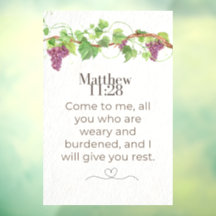 Matthew 11:28 Come to Me Scripture | Grapevine
