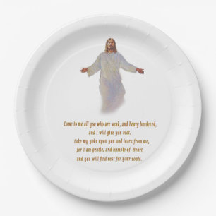 Matthew 11:28 gifts paper plates