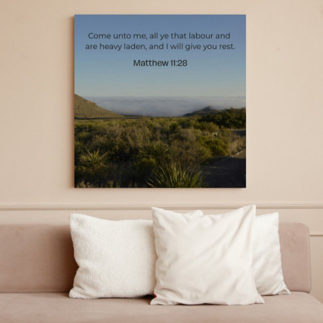 Matthew 11:28 KJV Wall Art –  Scripture Poster (Creator Uploaded)