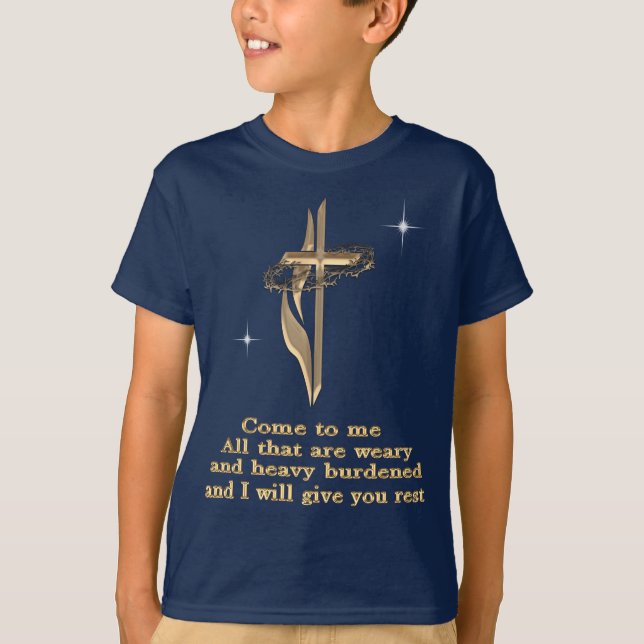 Matthew 11:28 t-shirt (Front)