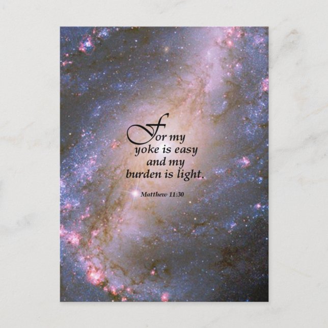 Matthew 11:30 postcard (Front)
