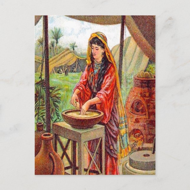 Matthew 13:33 Parable About Yeast postcard (Front)