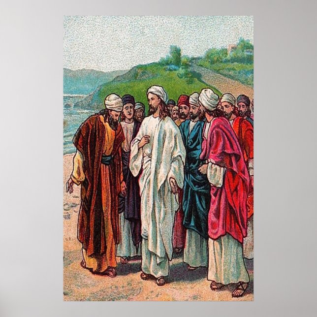 Matthew 16:13-14 Who Do Men Say That I Am Poster (Front)