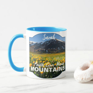 Matthew 17:20 Faith Can Move Mountains Custom Mug