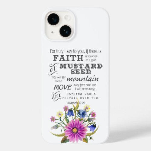 Matthew 1720 Mustard Seed Faith iPhone 14 Case