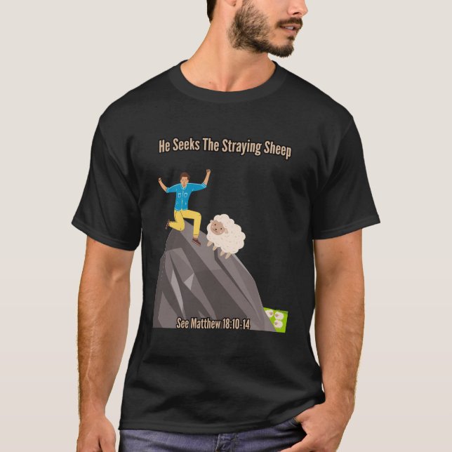 Matthew 1812 Staying Sheep Lost Seep T-Shirt (Front)