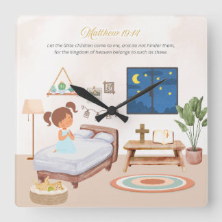 Matthew 19:14 Wall Clock