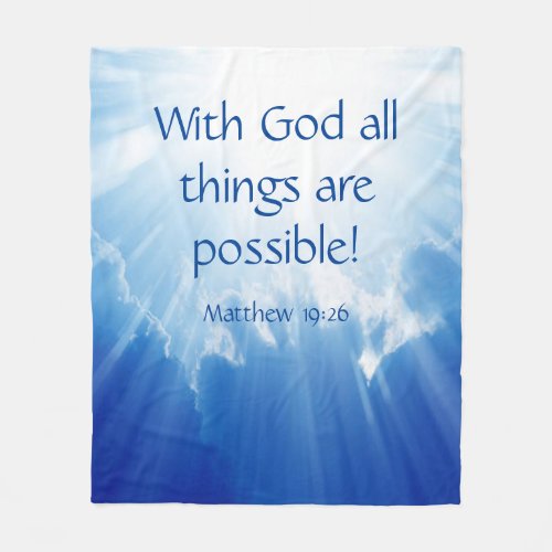 Matthew 1926  fleece blanket