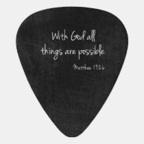 Matthew 19:26 Guitar Pick Matthew 19:26 Guitar Pick