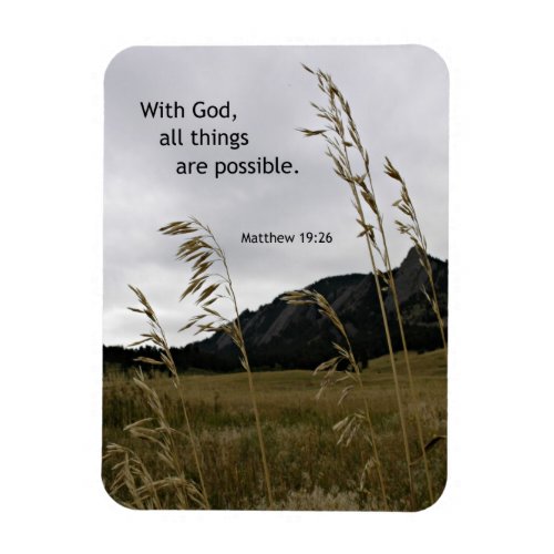 Matthew 1926 With God all things are possible Magnet