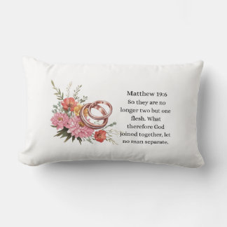 Matthew 19:6 lumbar pillow