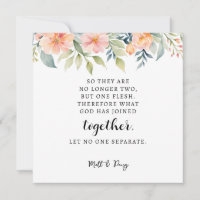Matthew 19:6, Marriage Bible Verse