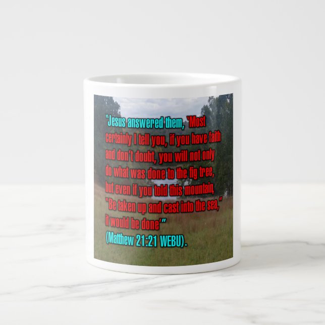 Matthew 21:21 WEBU Mug (Front)