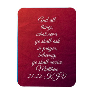 Matthew 21:22 KJV Bible Verse Magnet