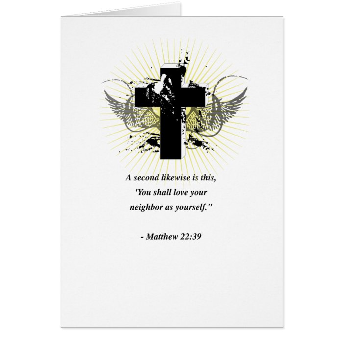 MATTHEW 2239 GREETING CARD