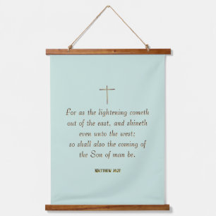 MATTHEW 24:27 “For as the lightning cometh…” Hanging Tapestry