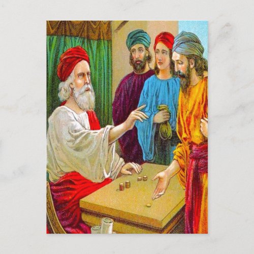 Matthew 2514_30 Parable of the Talents postcard