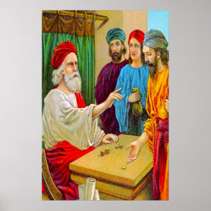 Matthew 25:14-30 Parable of the Talents poster