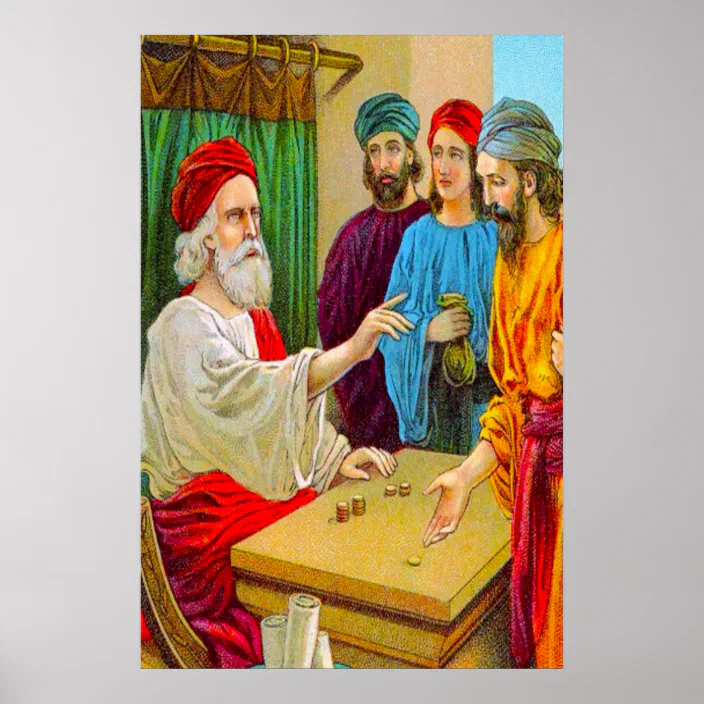 Personalized Matthew 25 14 30 Parable Of The Talents Poster Zazzle Com