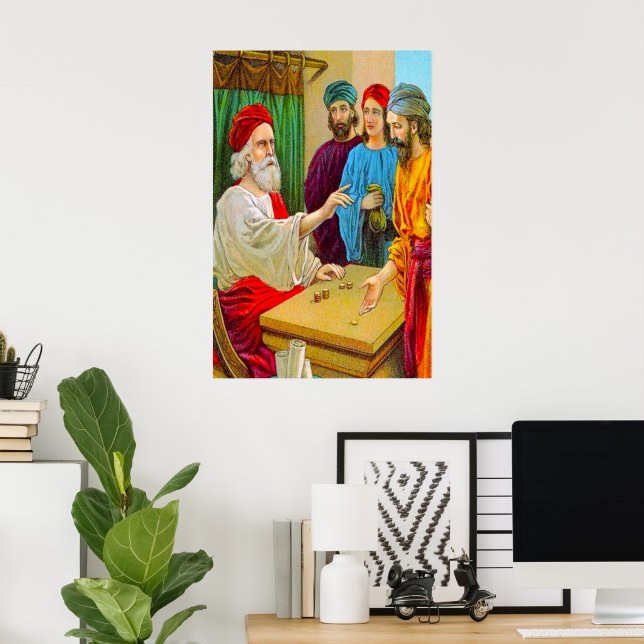 Matthew 25:14-30 Parable of the Talents poster (Home Office)