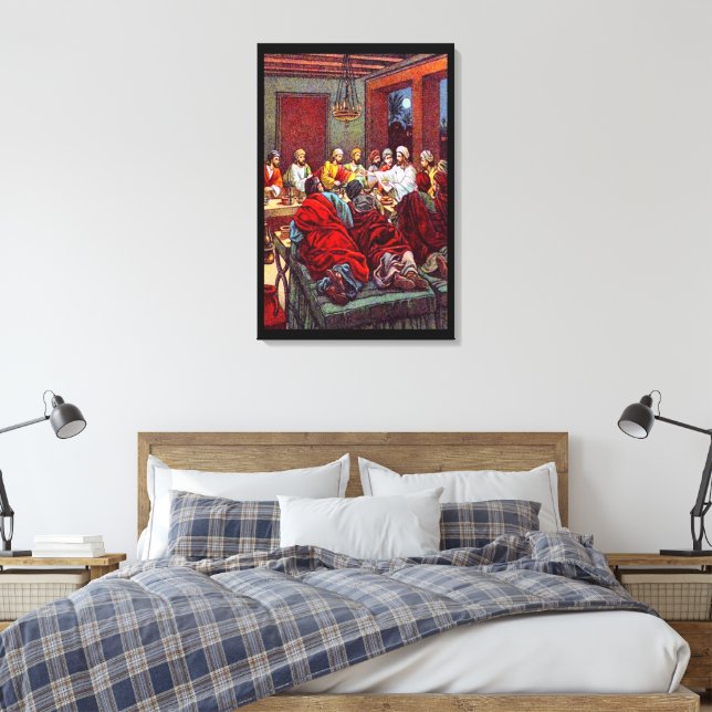 Matthew 26:17-25 The Last Passover Canvas (Insitu(Bedroom))