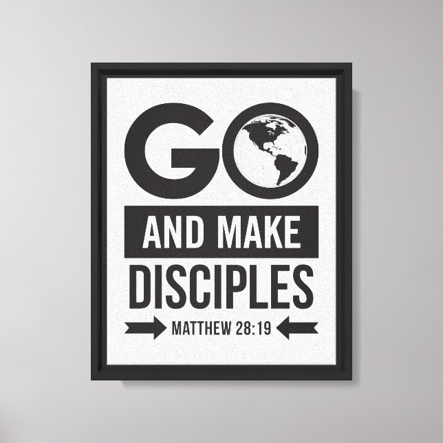 Matthew 28:19 canvas print (Front)