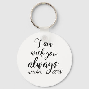 Matthew 28:20 keychain