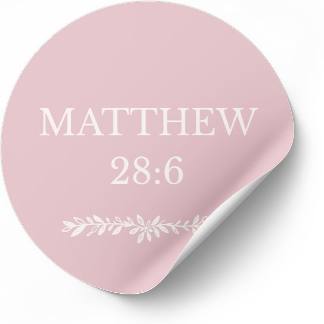 Matthew 28:6 Scripture Sticker – Resurrection News (Creator Uploaded)